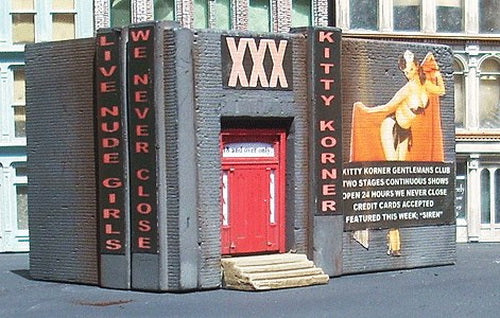 Downtown Deco DD-1035 HO Scale Kitty Korner Club Building Hydrocal Casting Kit