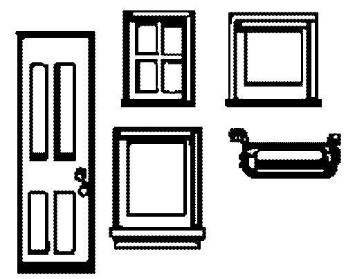 Durango Press 16 HO Caboose Parts Windows Doors & Steps