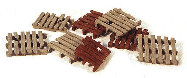 Durango Press 86 HO Pallets White Metal (Pack of 8)