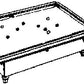 Evergreen Hill 648 HO Pool Table & Cue Rack