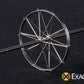 ExactRail EP-90001-1 HO Irrigation Wheel Line - Assembled (Brass)
