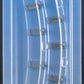 K-Line 6-22536 O Gauge Superstreets 21" Diameter Curved Guard Rail (Pack of 2)