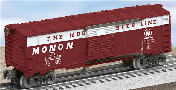 Lionel 6-29856 O Gauge PWC Monon Operating Boxcar #3494-550