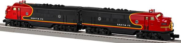 Lionel 6-38365 Santa Fe Black Bonnet F-3 AA Diesel Locomotive Set #2333P/2333T