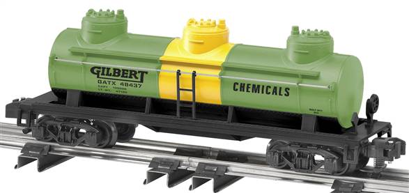 American Flyer 6-48437 S Gauge Gilbert Petroleum Chemicals 3-Dome Tank Car NIB