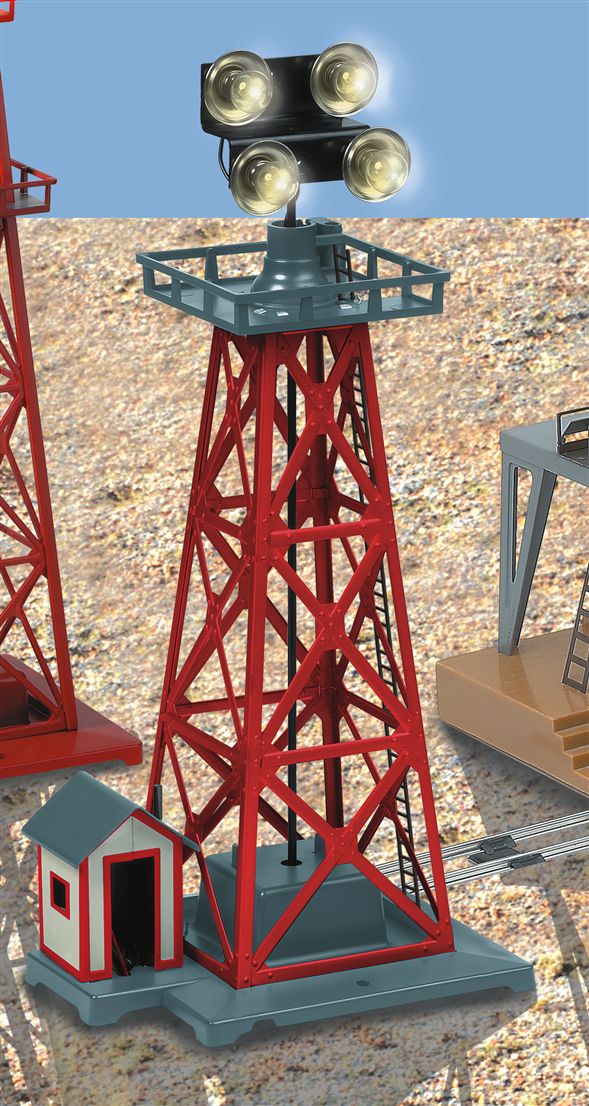 American Flyer 6-49814 S Scale 3/16" 4-Light Floodlight Tower # 774