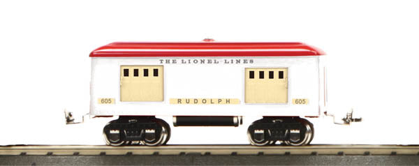 MTH 11-80015 O Gauge Christmas Baggage Car #605 LN/Box