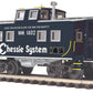 MTH 20-91367 O Chessie Center Cupola Steel Caboose #1802