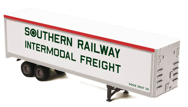 MTH 20-98824 O Gauge Southern Railway Flat Car with 40' Trailer