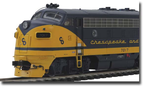 MTH 80-2108-1 Chesapeake & Ohio HO Scale F7 A/B w/PS3, C&O – Trainz
