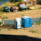 Faller 180543 HO Toi Toi Portable Toilet (Set of 4)