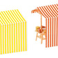 Faller Gmbh 180614 HO Farmers Market Sales Tents Kit 1 Each Cheese & Flower