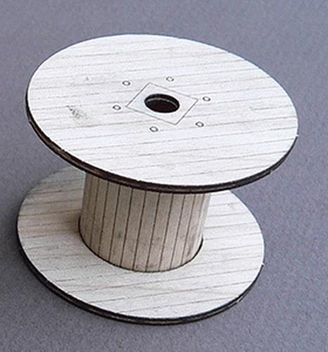 GCLaser 3119 O Scale Cable Reels Empty Laser Cut Wood Kit (Pack of 2)