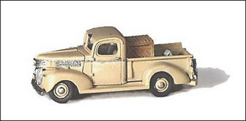 GHQ 57-007 N Scale 1941 Chev PickUp Truck Pewter Unpainted Kit