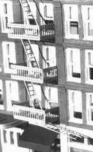 Gold Medal Models 8704 HO Fancy Fire Escape Kit