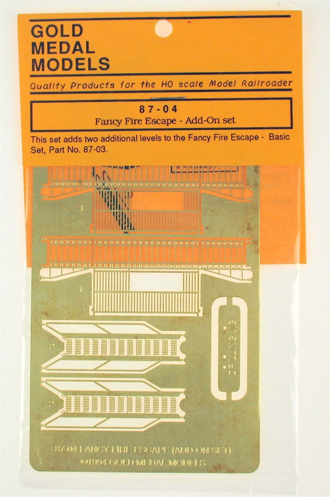Gold Medal Models 8704 HO Fancy Fire Escape Kit
