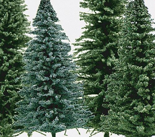 Grand Central Gems T9 Green Medium Spruce Trees (Pack of 10)