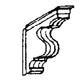 Grandt Line 3530 O / On3 1/8" x 1/2" x 3/8" Victorian Bracket Set