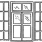 Grandt Line 4050 S 5’5? x 9’7? Double Doors with Iron Shutters (Pack of 2)