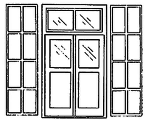 Grandt Line 4050 S 5’5? x 9’7? Double Doors with Iron Shutters (Pack of 2)
