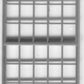Grandt Line 5010 HO 60" x 120" Roundhouse Windows 40-Pane (Pack of 6)