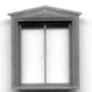 Grandt Line 5016 HO 36" x 44" Durango Station 2 Pane Window (Pack of 8)