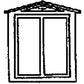 Grandt Line 5016 HO 36" x 44" Durango Station 2 Pane Window (Pack of 8)