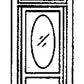 Grandt Line 5042 HO 36" Residential Door with Oval Window (Pack of 2)