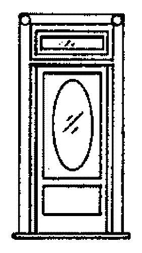 Grandt Line 5042 HO 36" Residential Door with Oval Window (Pack of 2)