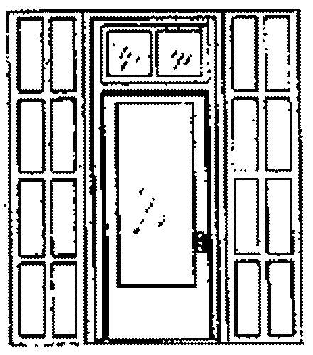 Grandt Line 5137 HO 4’2? x 9”7? Single Door with Iron Shutters (Pack of 2)