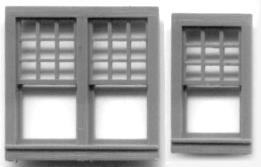 Grandt Line 5199 HO Rio Grande Southern Depot Style Windows Set (Pack of 4)