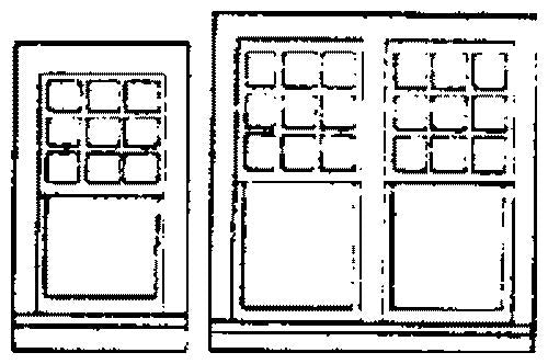 Grandt Line 5199 HO Rio Grande Southern Depot Style Windows Set (Pack of 4)