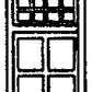Grandt Line 5221 HO 63? x 69? Double 8-Pane Window (Pack of 4)