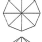 Grandt Line 5269 HO 2-3/16" x 9/16" Octagonal Bandstand Roof