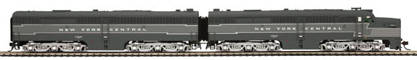 MTH 80-2046-0 HO New York Central Alco PA A/B Diesel Locomotive Set (Set of 2)