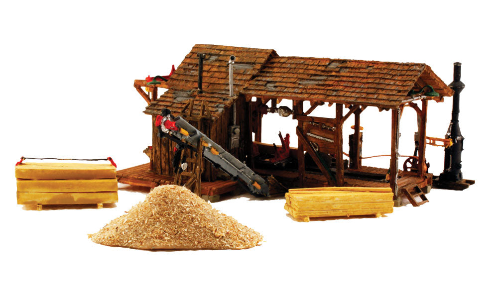 Woodland Scenics BR5044 HO Built-&-Ready Buzz's Sawmill Building