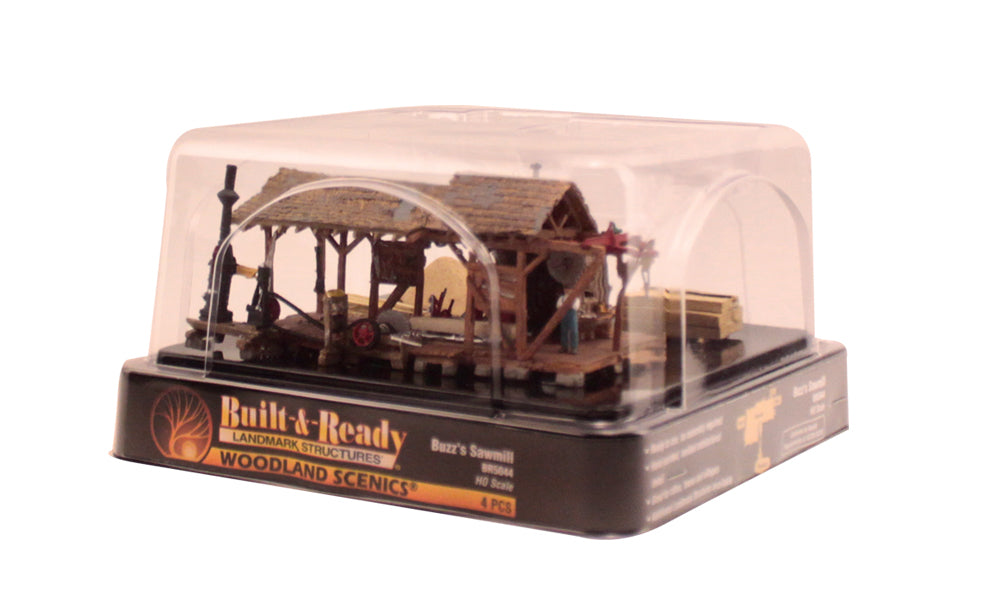 Woodland Scenics BR5044 HO Built-&-Ready Buzz's Sawmill Building