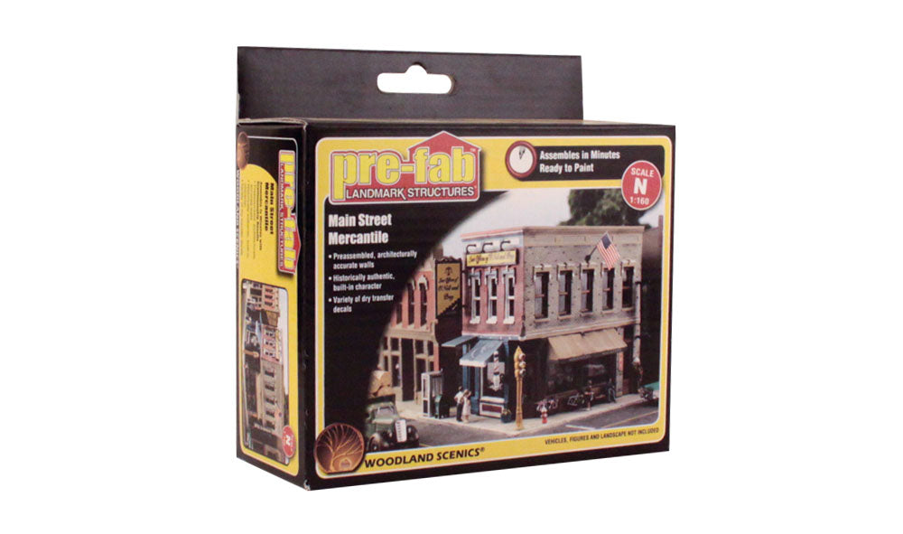Woodland Scenics PF5202 N Scale Main Street Mercantile Building Kit