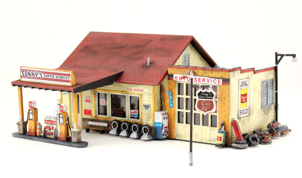 Woodland Scenics PF5203 N Sonny's Super Service Building Kit LN/Box