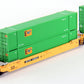 Kato 106-6161 N Maxi-IV 53' Stack Car 3pk TTX #732211 w/EMP Containers NIB