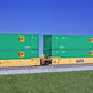Kato 106-6161 N Maxi-IV 53' Stack Car 3pk TTX #732211 w/EMP Containers NIB
