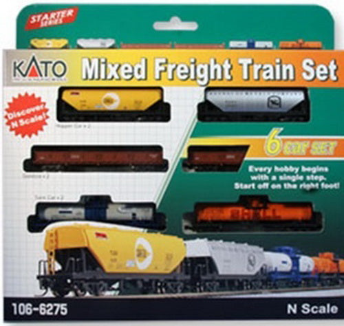 Kato 106-6275 N Mixed Freight Train Set (Set of 6)