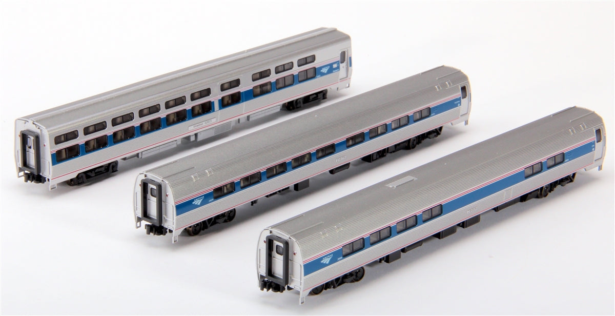 Kato 106-6286 N Amtrak Amfleet Viewliner Intercity Express Phase VI Add On Cars LN/Box