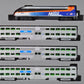 Kato 106-8701 N Scale Chicago Metra MP36PH Bi-Level Commuter Train 4-Unit Set