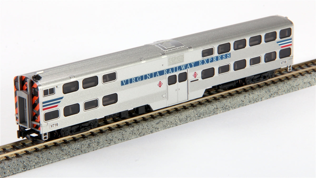 Kato 156-0947 N Virginia Railway Express Bi-Level Commuter Cab-Coach #V716