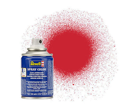 Revell 34330 Fire Red Semi-Matt Acrylic Paint - 100 ml. Spray Can