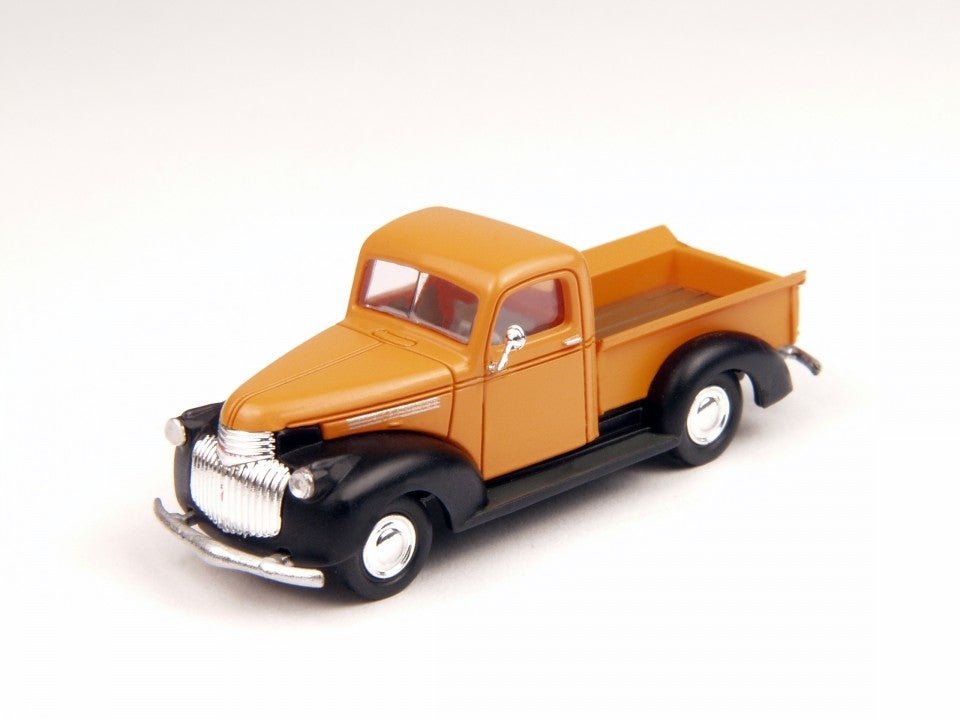 Classic Metal Works 30270 HO Mini Metals Omaha Orange 41-46 Chevy Pickup Truck