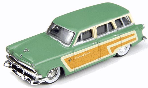 Classic Metal Works 30251 HO Mini Metals Green 1953 Ford Country Squire Wagon