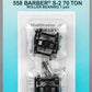 Kadee 558 HO Barber S-2 70-Ton Roller Bearing Fully Sprung Self-Centering Metal