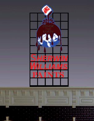 Miller Engineering 9981 HO/O Sherwin Williams Cover The Earth Animated Billboard